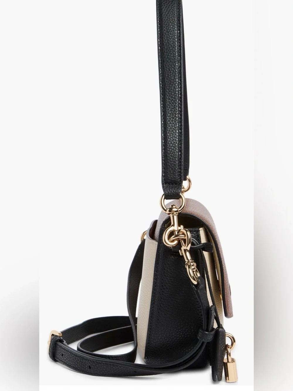 Marc Jacobs “the bold” the saddle Pebbled Leather Crossbody